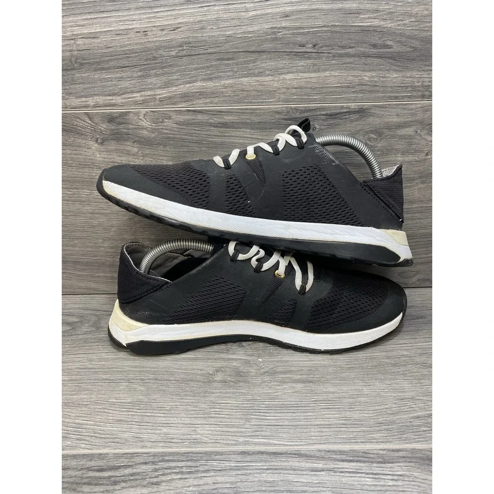 OLUKAI Shoes Womens US 10 Black Huia Mesh Lace-Up Athletic Sneakers